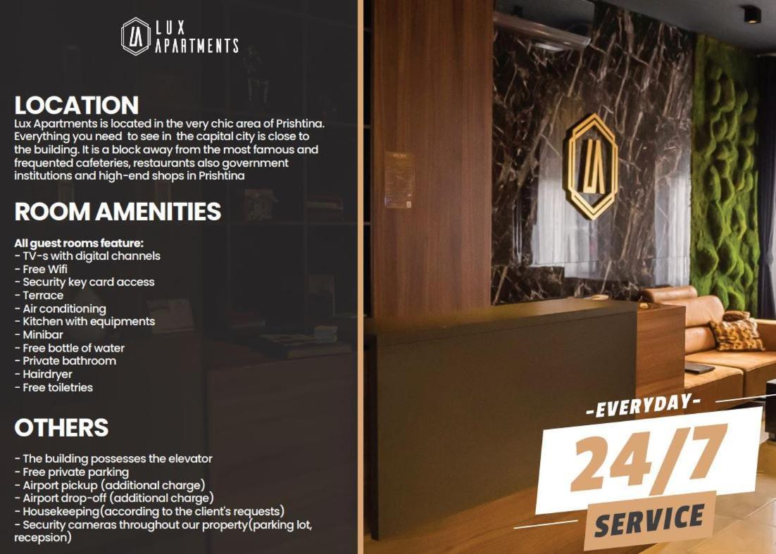 Lux Apartments Prisztina Zewnętrze zdjęcie